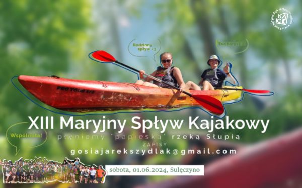 XIII Maryjny Spływ Kajakowy